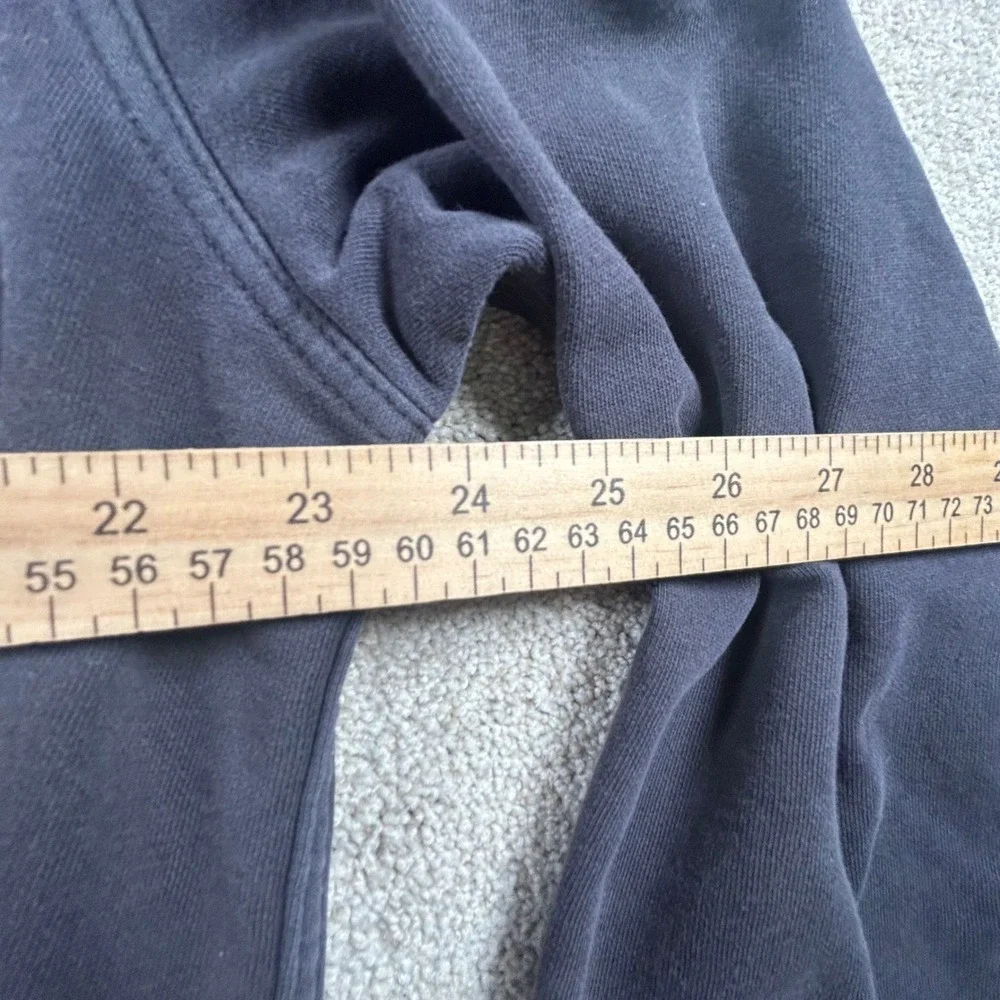 The North Face Mens Hoodie Large Black Tonal Logo Pullover Sweatshirt Fleece L